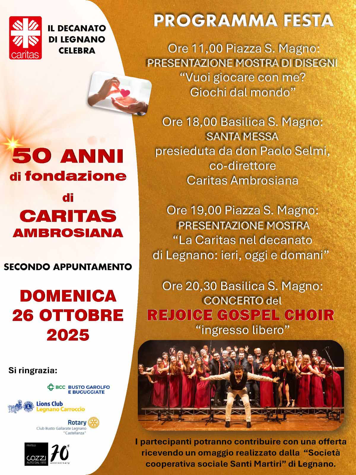 Legnano 50 anni Caritas